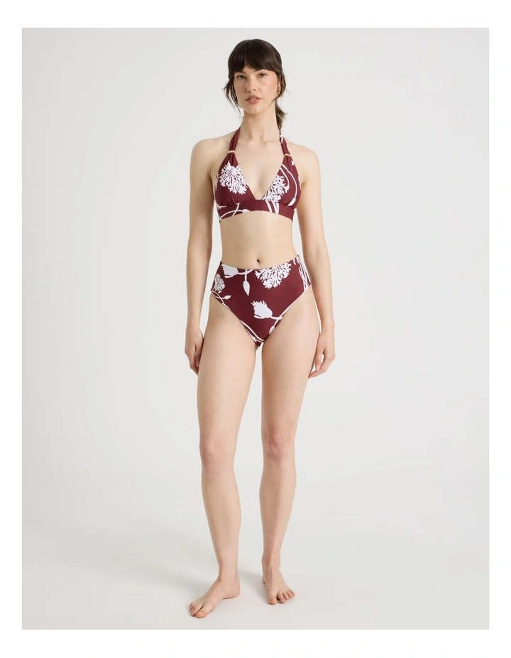 Lana High Rise Swim Bottom in Pinot Dandelion image 3