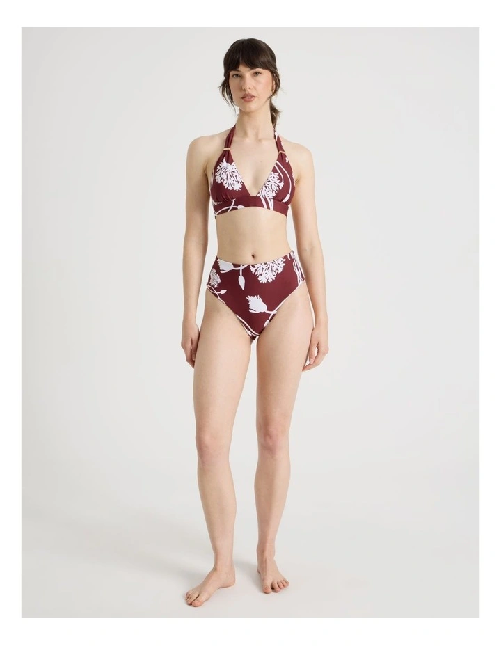 Lana High Rise Swim Bottom in Pinot Dandelion image 3