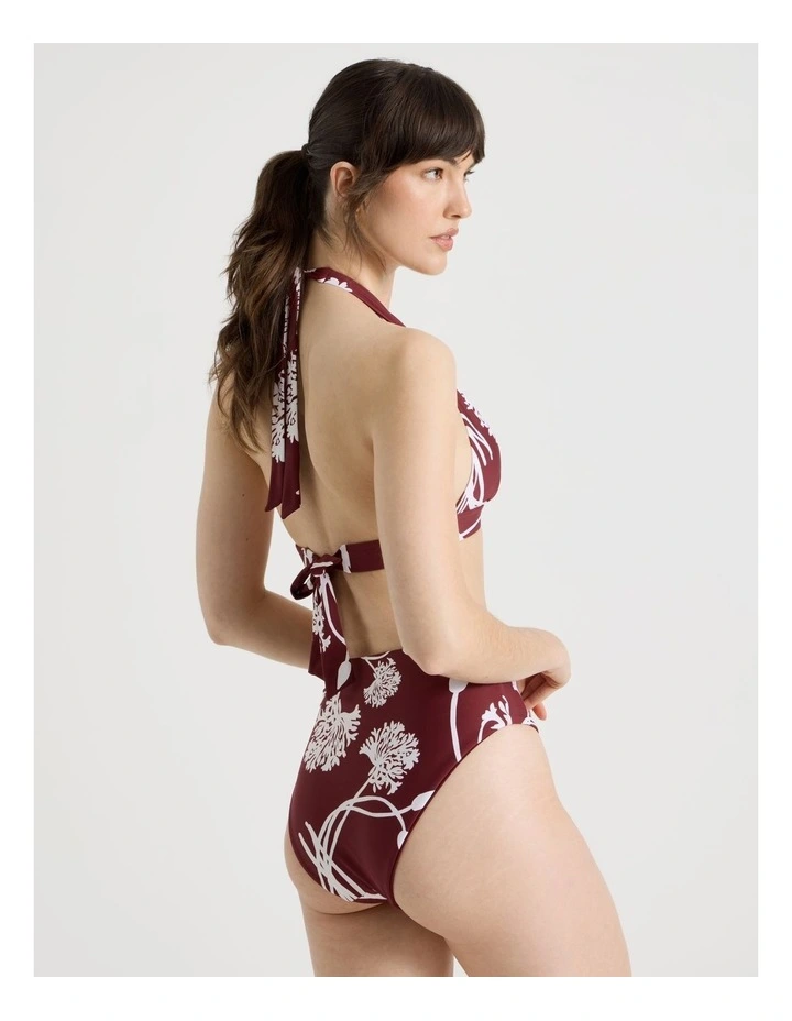 Lana High Rise Swim Bottom in Pinot Dandelion image 4