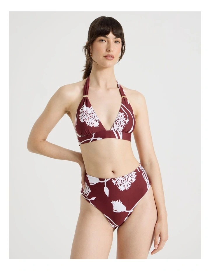 Lana High Rise Swim Bottom in Pinot Dandelion image 5