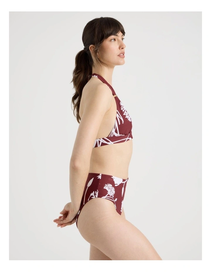 Lana High Rise Swim Bottom in Pinot Dandelion image 6