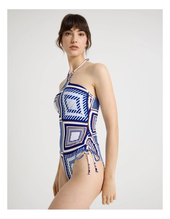 Eloise Swimsuit in Navy Scarf Print image 1