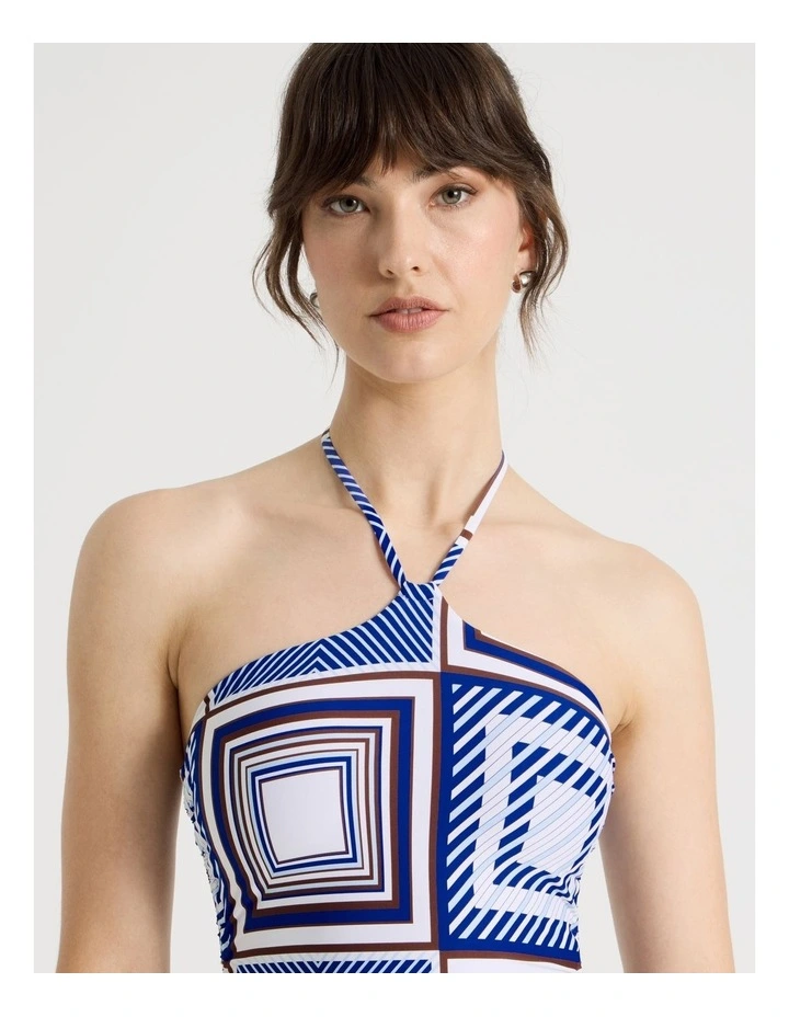 Eloise Swimsuit in Navy Scarf Print image 2