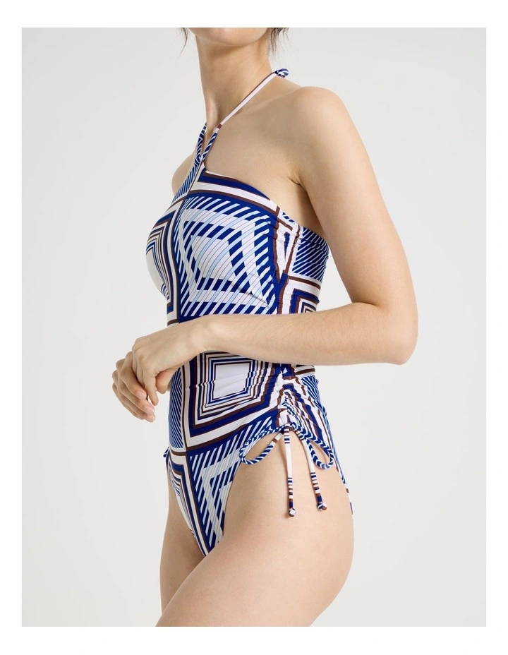 Eloise Swimsuit in Navy Scarf Print image 4