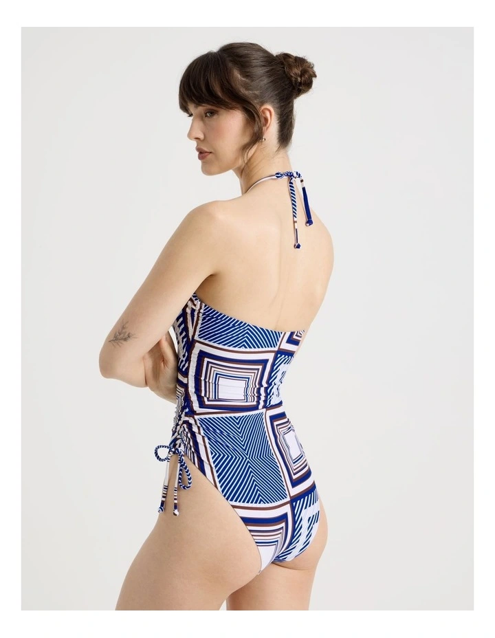 Eloise Swimsuit in Navy Scarf Print image 6