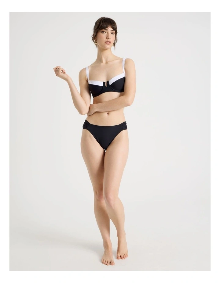 Lulu Swim Top in Black image 3