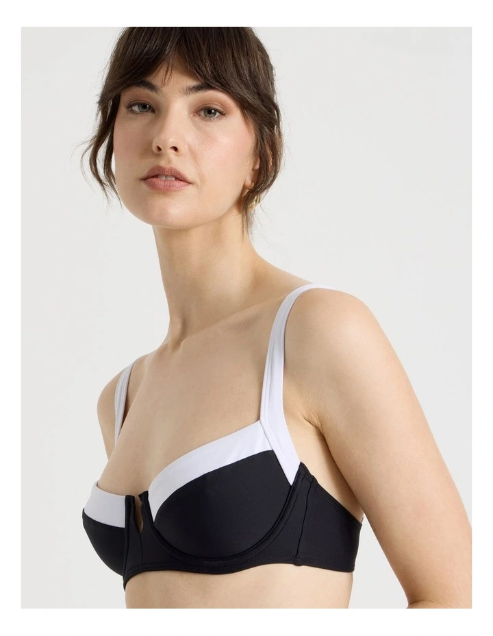Lulu Swim Top in Black image 5