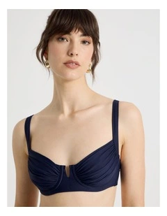 Leila Swim Top in Navy