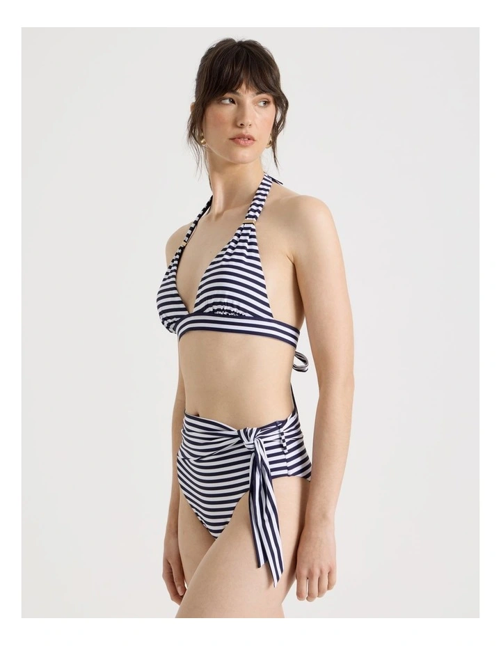 Eleanor Swim Top in Navy Stripe image 2