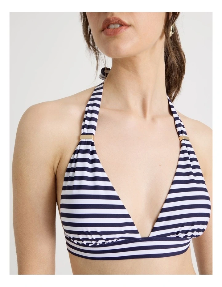 Eleanor Swim Top in Navy Stripe image 4