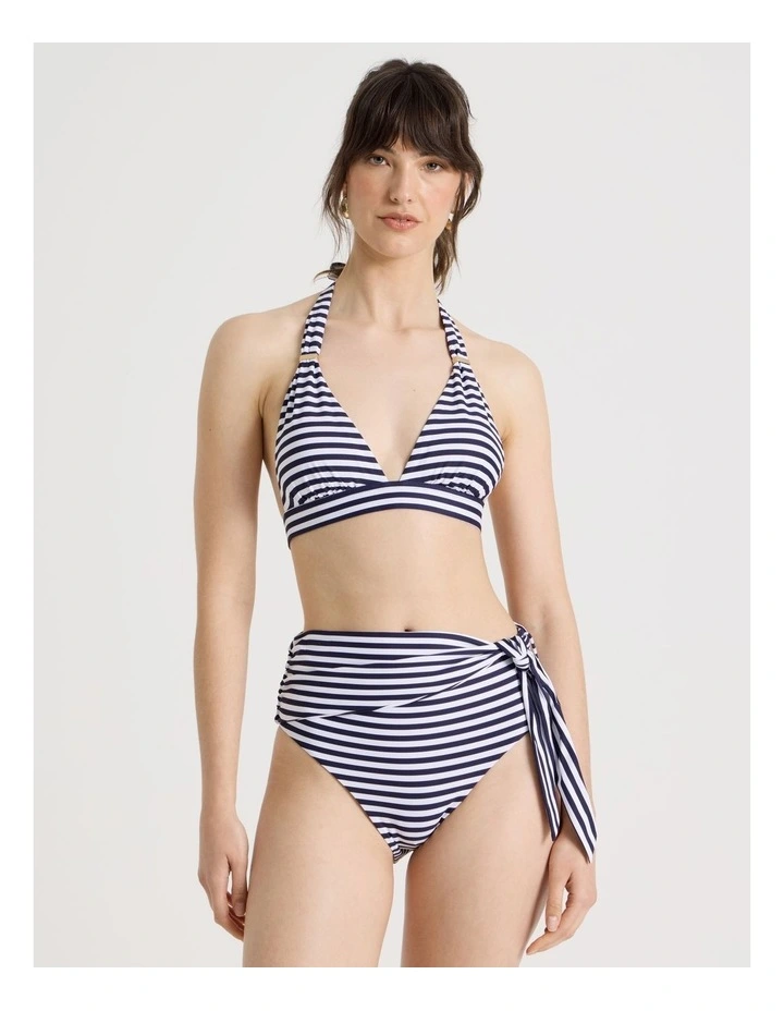Eleanor Swim Top in Navy Stripe image 7