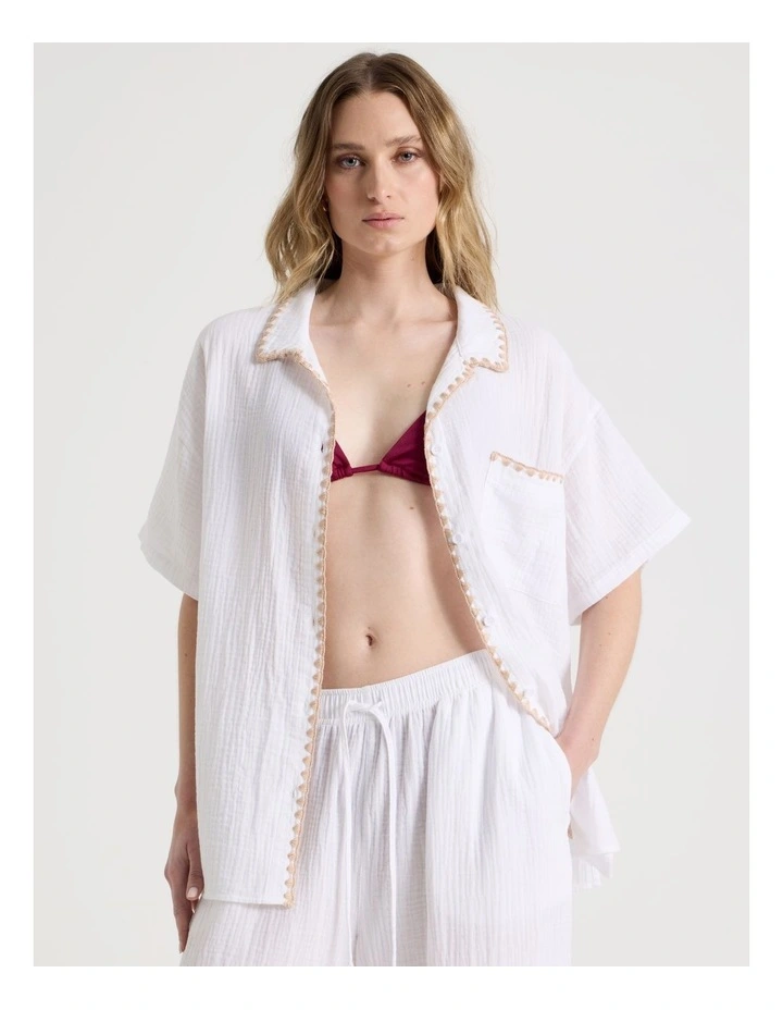 Sadie Shirt in White image 1