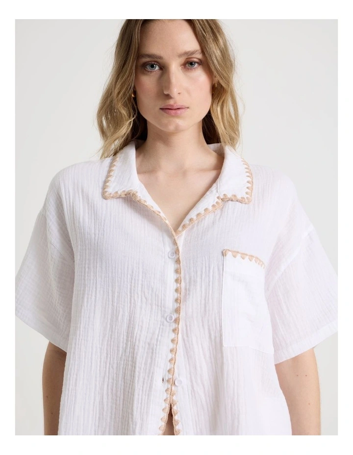 Sadie Shirt in White image 3