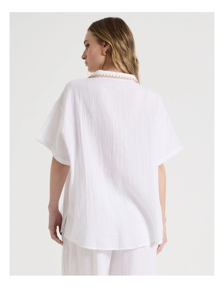 Sadie Shirt in White image 5