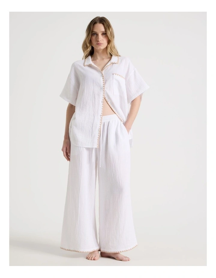 Luna Pant in White image 3