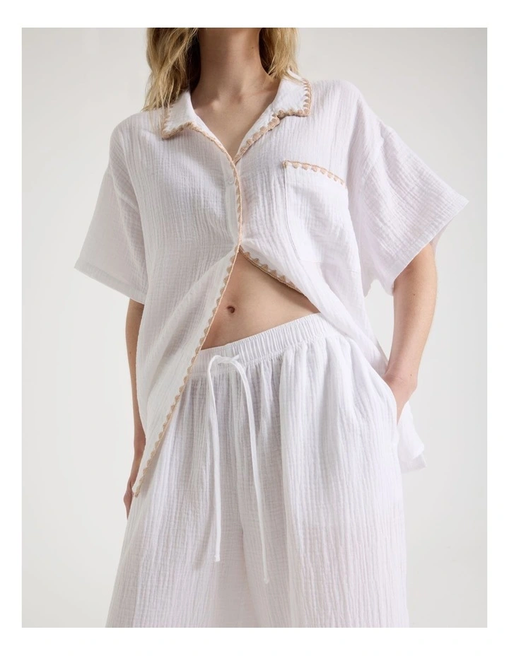 Luna Pant in White image 4