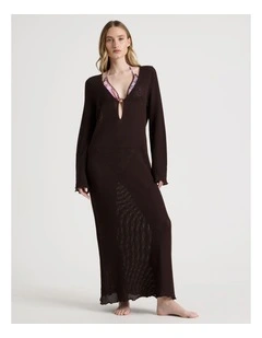 Anastasia Dress in Chocolate