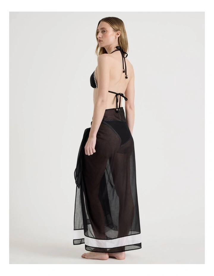 Giselle Sarong in Black/White image 6