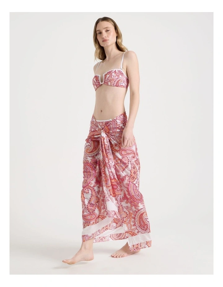 Giselle Sarong in White Paisley image 3