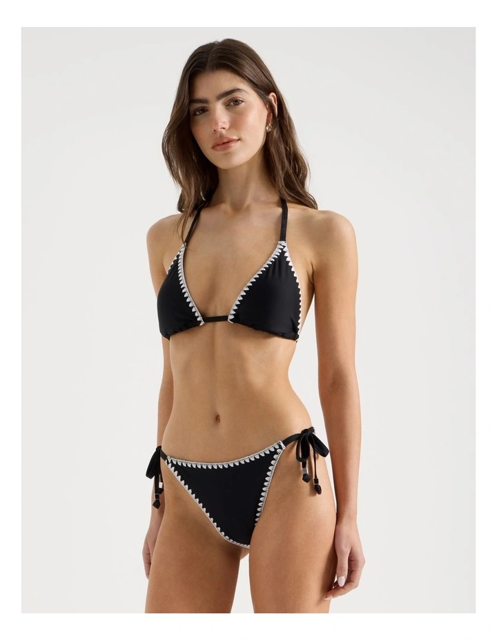 Karina Crochet Swim Bottom in Black image 1