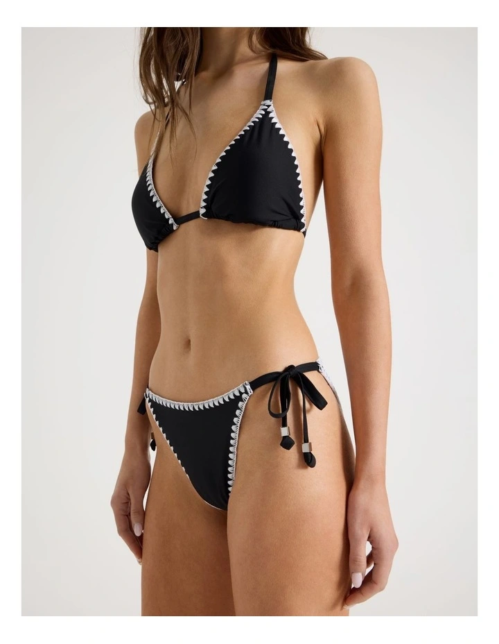 Karina Crochet Swim Bottom in Black image 5