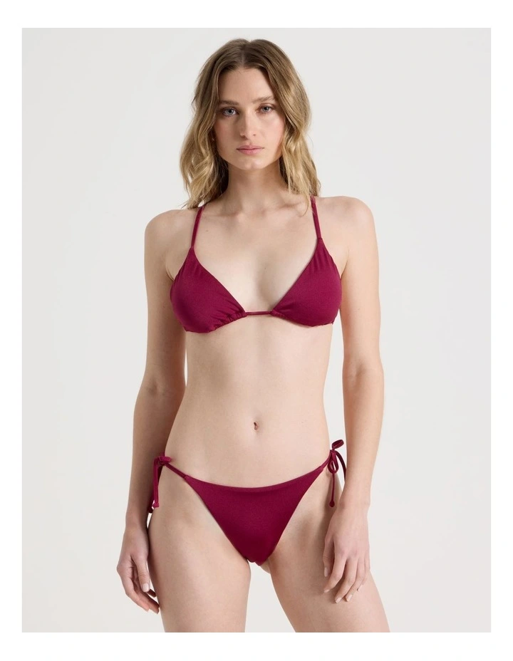 Kendall Swim Bottom in Wine Red image 1