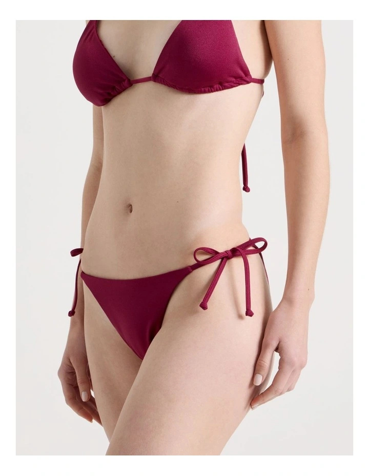 Kendall Swim Bottom in Wine Red image 2