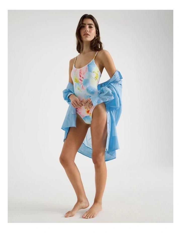 Bonnie Crochet Swimsuit in Summer Floral image 3