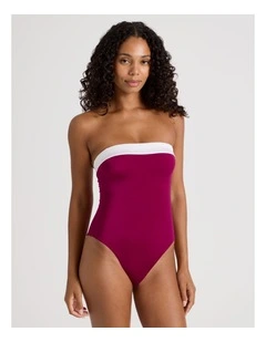 Jasmine Swimsuit in Wine Red