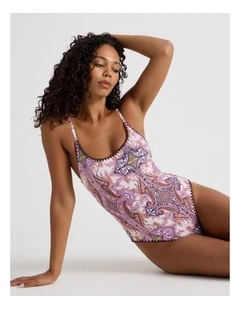 Bonnie Crochet Swimsuit in Patchwork