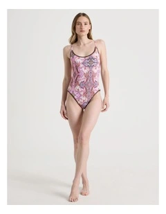 Bonnie Crochet Swimsuit in Patchwork