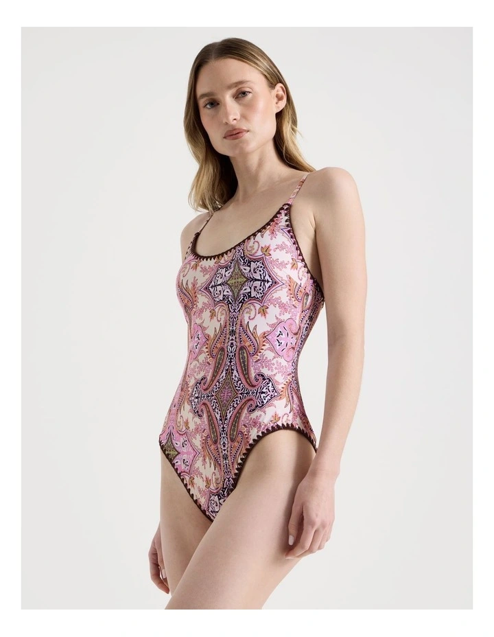 Bonnie Crochet Swimsuit in Patchwork image 2