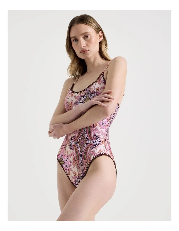 Bonnie Crochet Swimsuit in Patchwork image 5