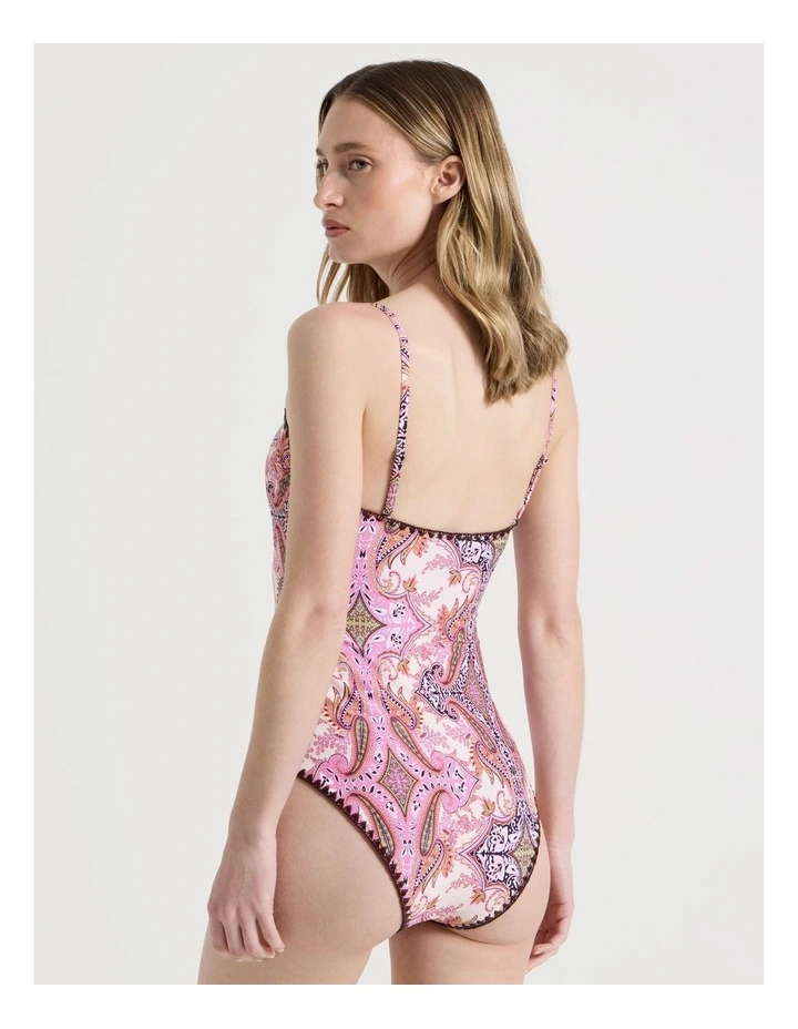Bella Crochet Swimsuit in Patchwork image 5