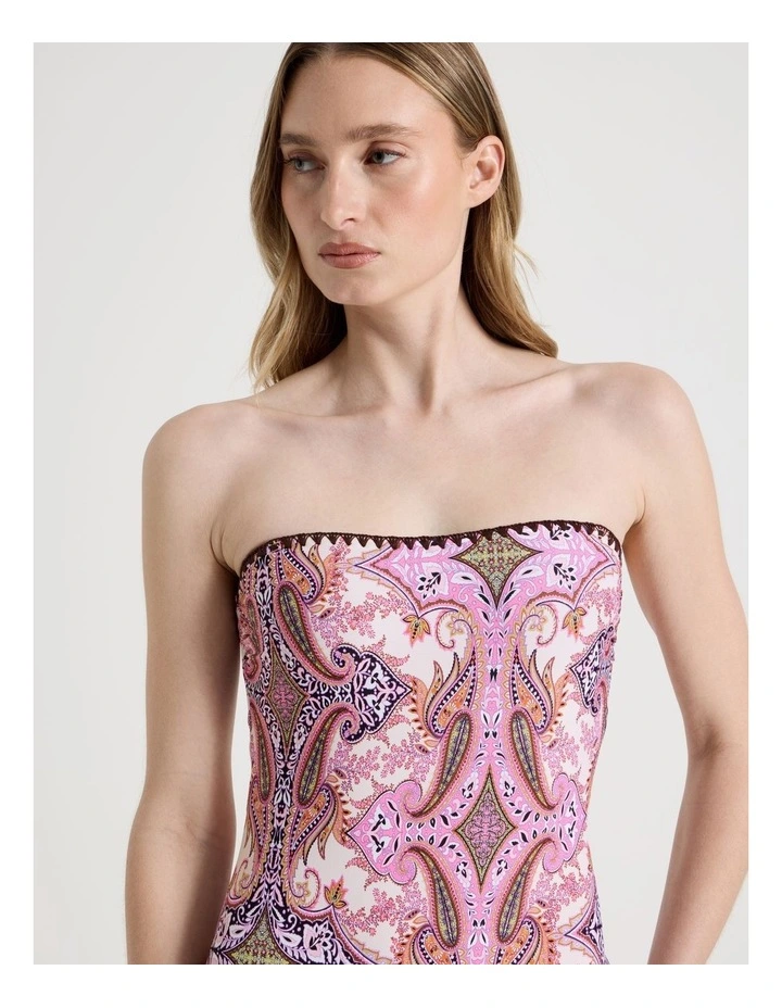 Bella Crochet Swimsuit in Patchwork image 6