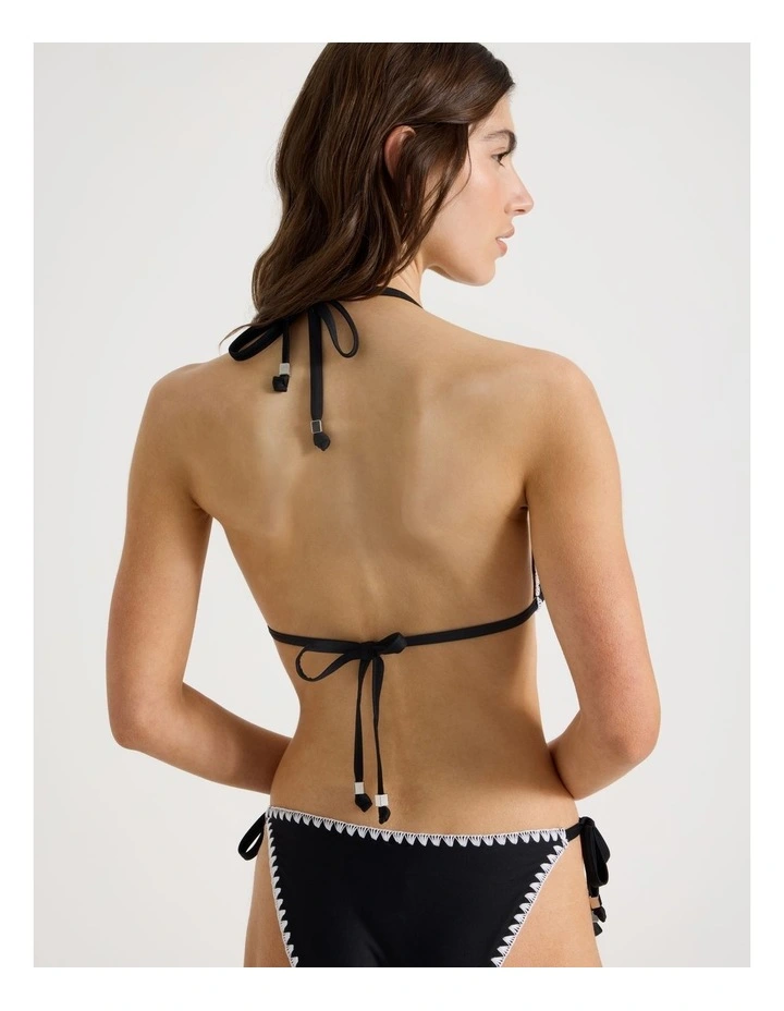 Rosie Crochet Swim Top in Black image 6