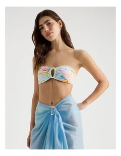 Lila Swim Top in Summer Floral