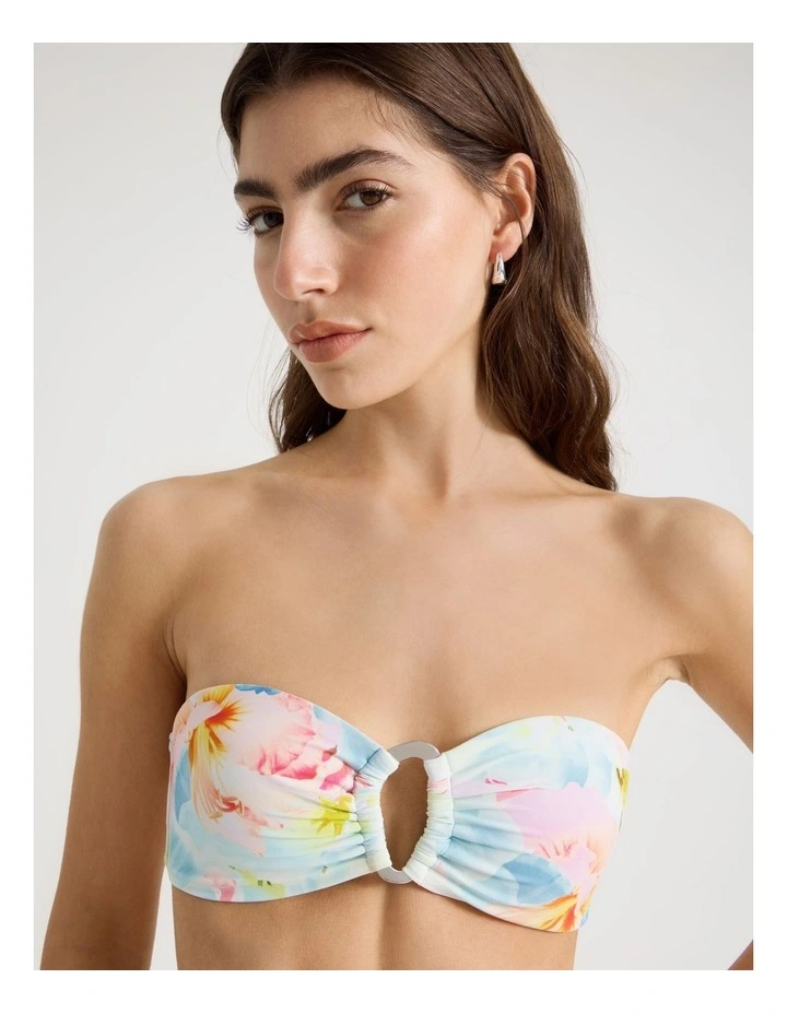 Lila Swim Top in Summer Floral image 2