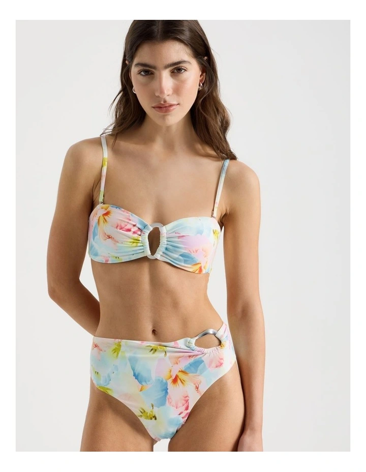 Lila Swim Top in Summer Floral image 3
