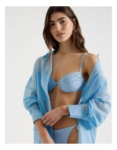 Poppy Swim Top in Blue