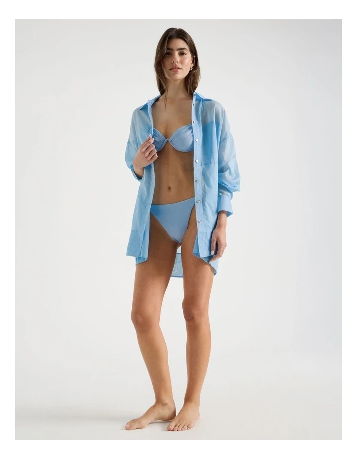 Poppy Swim Top in Blue image 4
