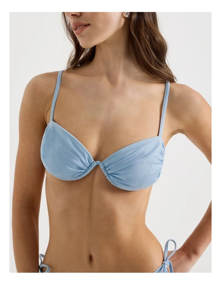 Poppy Swim Top in Blue image 7