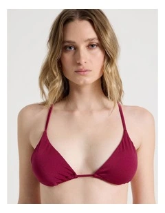 Mia Swim Top in Wine Red