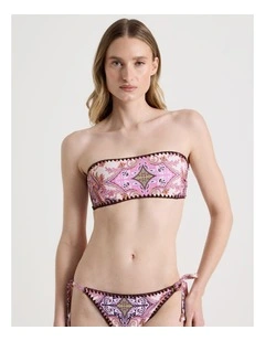 Billie Crochet Swim Top in Patchwork