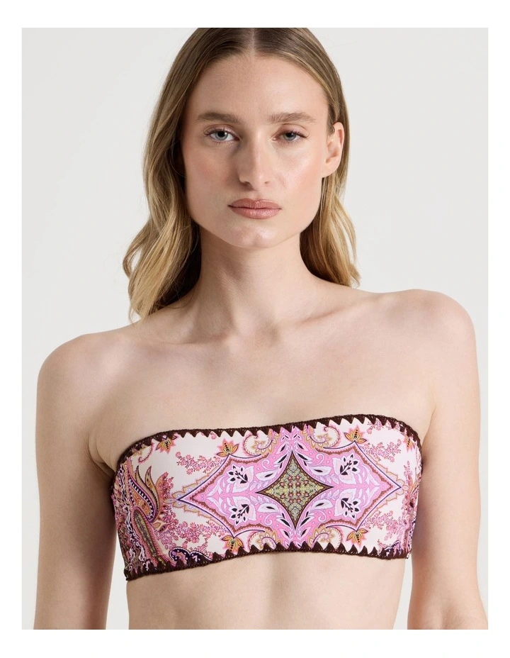 Billie Crochet Swim Top in Patchwork image 5