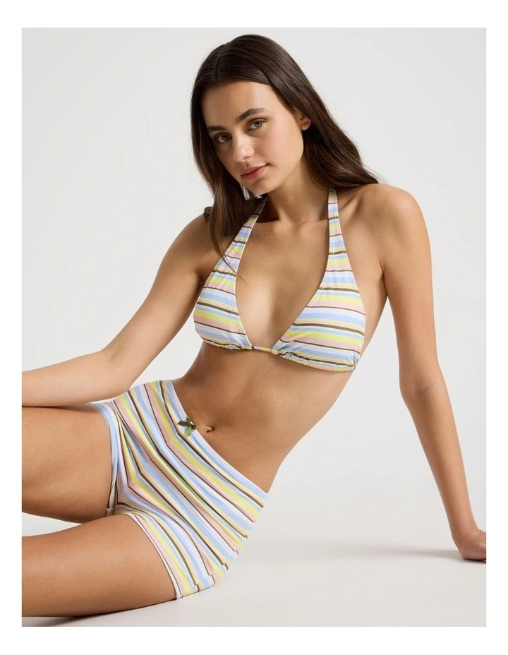 Ava Swim Shortie in Pastel Stripe image 1