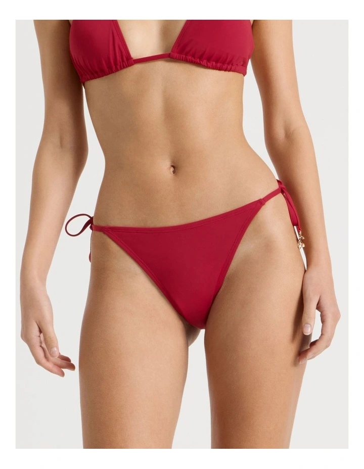 Kaia Swim Bottom in Red image 2