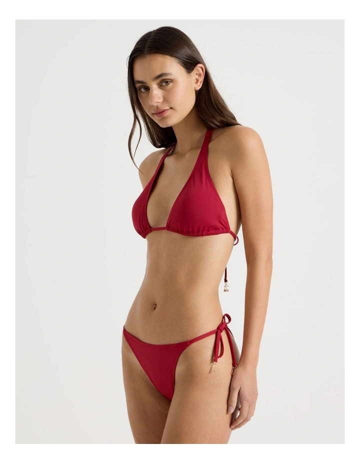 Kaia Swim Bottom in Red image 3