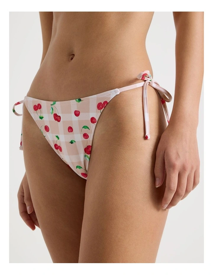 Kaia Swim Bottom in Cherry Gingham image 4