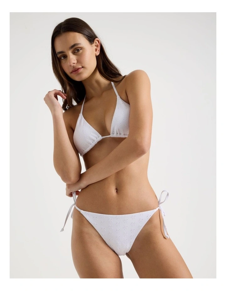 Misha Swim Bottom in White Broderie image 1